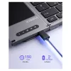Inateck KB06101_PLIKINĖ PILKA belaidė klaviatūra RF + Bluetooth, QWERTZ išdėstymas, juoda
