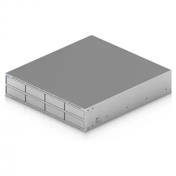 Ubiquiti UniFi UNAS Pro 8 tinklo saugykla, 2HE, montuojama į stelažą, 10 Gbps, 8x HDD / 2x M.2 lizdai, UniFi integracijos (UNAS-PRO-8)