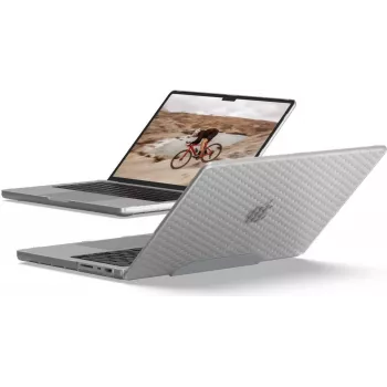 UAG Essential Armor dėklas, skirtas MacBook Pro 14 (M1/M2/M3 MAX & PRO/M4/M4 MAX & PRO/M5) (2021-2025) Skaidrus