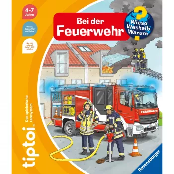 tiptoi Kodėl? Kaip? Kam? Priešgaisrinėje tarnyboje, mokomoji knyga