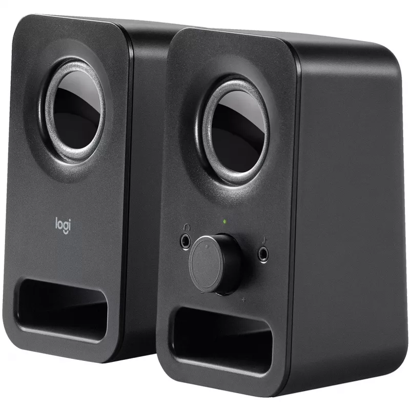 Logitech Z150 multimedijos garsiakalbiai – vidurnakčio juoda