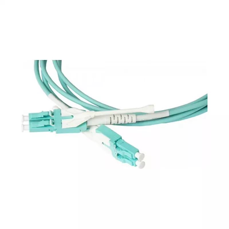 Šviesolaidinis pataikinis laidas LWL Duplex OM3 (50/125) LC/LC, UNIBOOT, LSZH, reversibilus poliškumas, atsegimo liežuvėlis, 2 m, Good Connections® (LW-U802LC3)