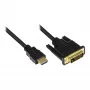 HDMI/DVI-D laidas Alcasa 1m