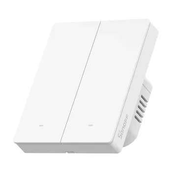 Sonoff ZBM5-2C-80W (2 kanalų) išmanus liečiamas sieninis jungiklis su Zigbee
