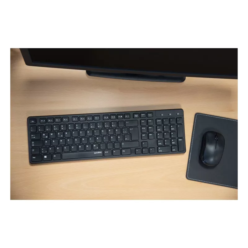 Belaidis klaviatūros ir pelės rinkinys Speedlink SIGNIUM SL-640303-BK Juoda – DE išdėstymas