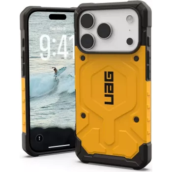 Urban Armor Gear UAG Pathfinder MagSafe Dėklas, Apple iPhone 17 Pro, geltona