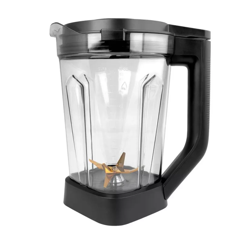 Stalo blenderis GASTROBACK Mix & Soup (2000 W, 2 L, Tritan indas, Titanio peiliukai, Liečiamasis valdymas, Juodas/Nerūdijantis plienas)