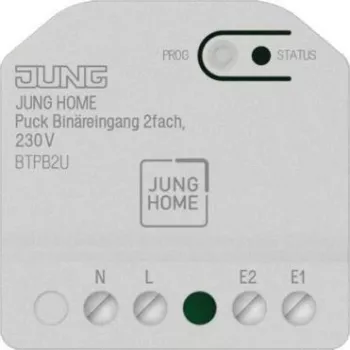 Jung BT P B2 U JUNG HOME „Puck“ dvejopas įėjimas 230 V ~ TE (BTPB2U)