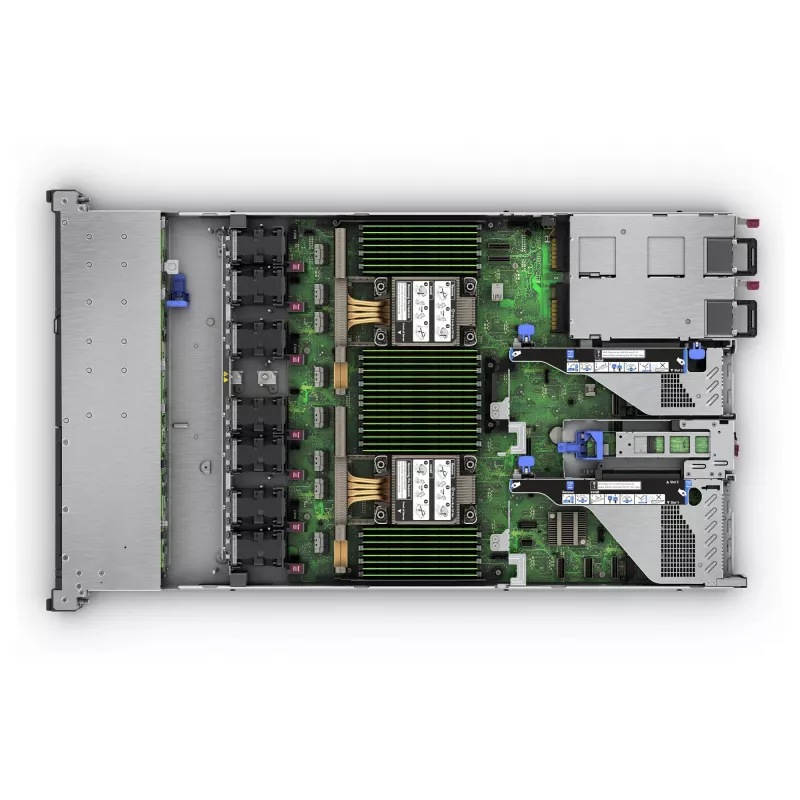 HPE ProLiant DL360 Gen11 Network Choice Server – 1U stovo serveris – Xeon Silver 4510 4,1 GHz – 64 GB RAM – 2x 960 GB SSD – karštai keičiami diskai – 2 krypčių
