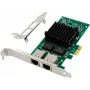 Tinklo plokštė „MicroConnect I350-T2“ PCIe x1, dviejų prievadų 1GbE