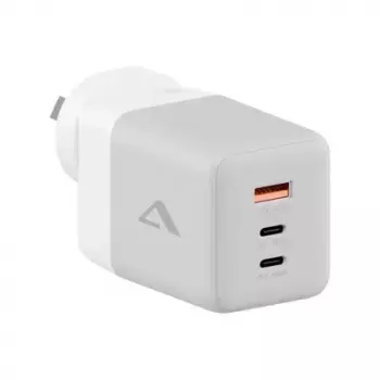 ALOGIC WCM3X100G belaidis įkroviklis iš tinklo, 2x USB-C, 100–240 V, baltas