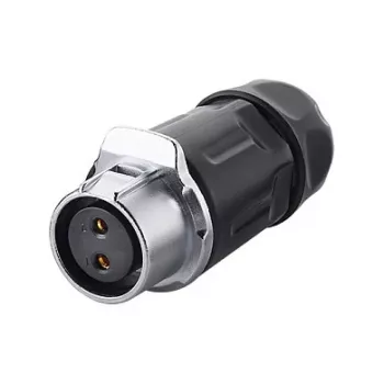 Jungtis Alcasa IC01-20P202 S1 2 kontaktų juoda