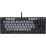 Mechaninė klaviatūra Cherry KC 500 MX LP TKL — žemo profilio MX jungikliai, be skaičių bloko, JAV išdėstymas, dramblio kaulo spalva