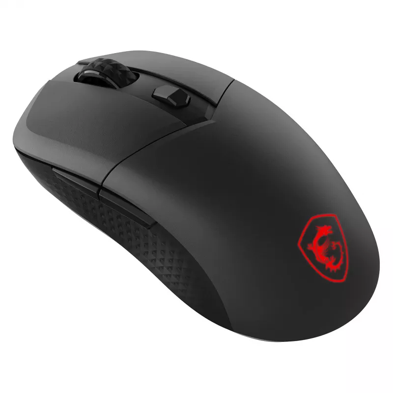 MSI VERSA 300 WIRELESS 8K žaidimų pelė, ambidekstrinė, optinė, 2600 DPI, 6 mygtukai, juoda