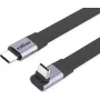 ROLINE USB4-2.0 laidas 80 Gbit/s plokščias ST/ST tiesus-270° kampuotas