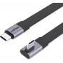 ROLINE USB4-2.0 laidas 80 Gbit/s Plokščias ST/ST tiesus-90° kampuotas - Laidas - Skaitmeniniai/Duomenys