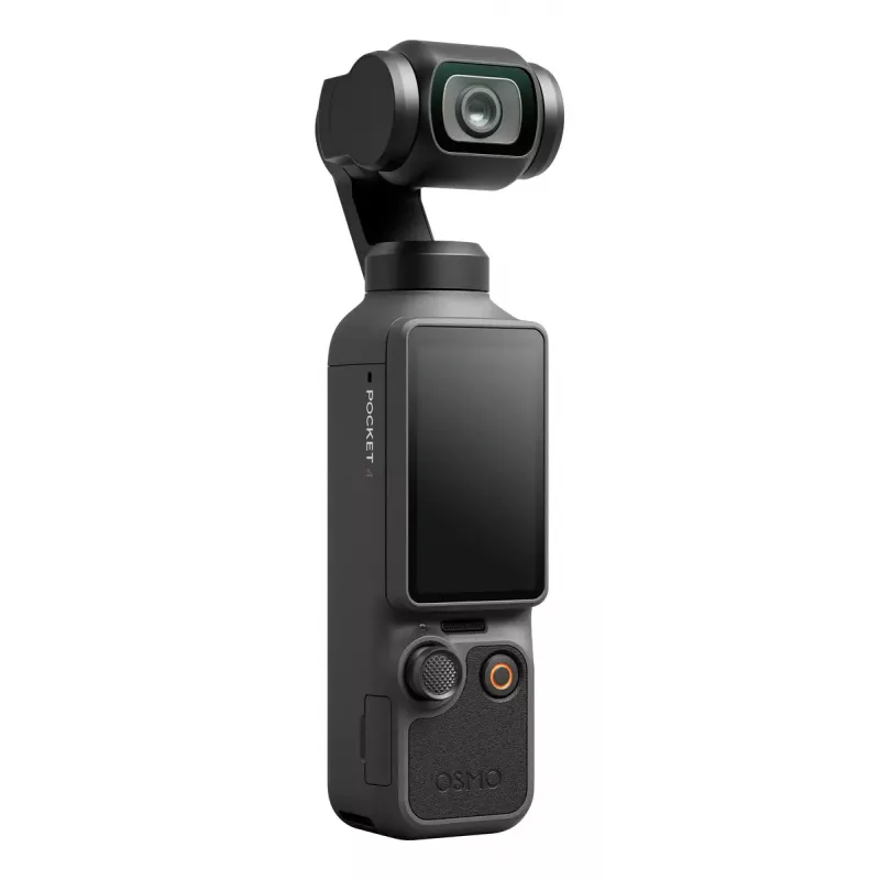Gimbalinė kamera DJI Osmo Pocket 4 – 4K itin didelės raiškos vaizdo įrašai, 37 MP nuotraukos, Wi‑Fi, juoda