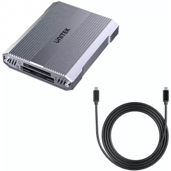 Unitek R1022C01 CFexpress B, SD ir microSD kortelių skaitytuvas su USB-A šakotuvu