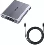Unitek R1022C01 CFexpress B, SD ir microSD kortelių skaitytuvas su USB-A šakotuvu