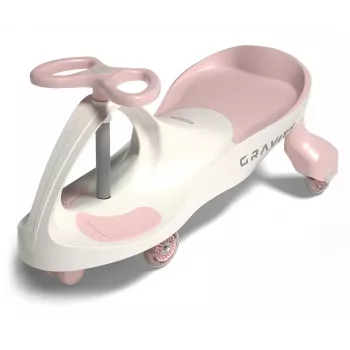 Gravity ride Gravity Cream Pink – vaikiškas plastikinis triratukas