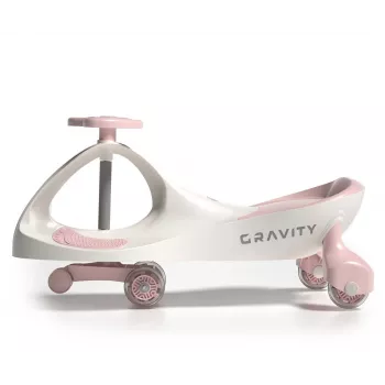 Gravity ride Gravity Cream Pink – vaikiškas plastikinis triratukas