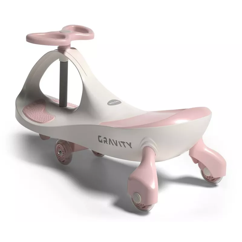 Gravity ride Gravity Cream Pink – vaikiškas plastikinis triratukas