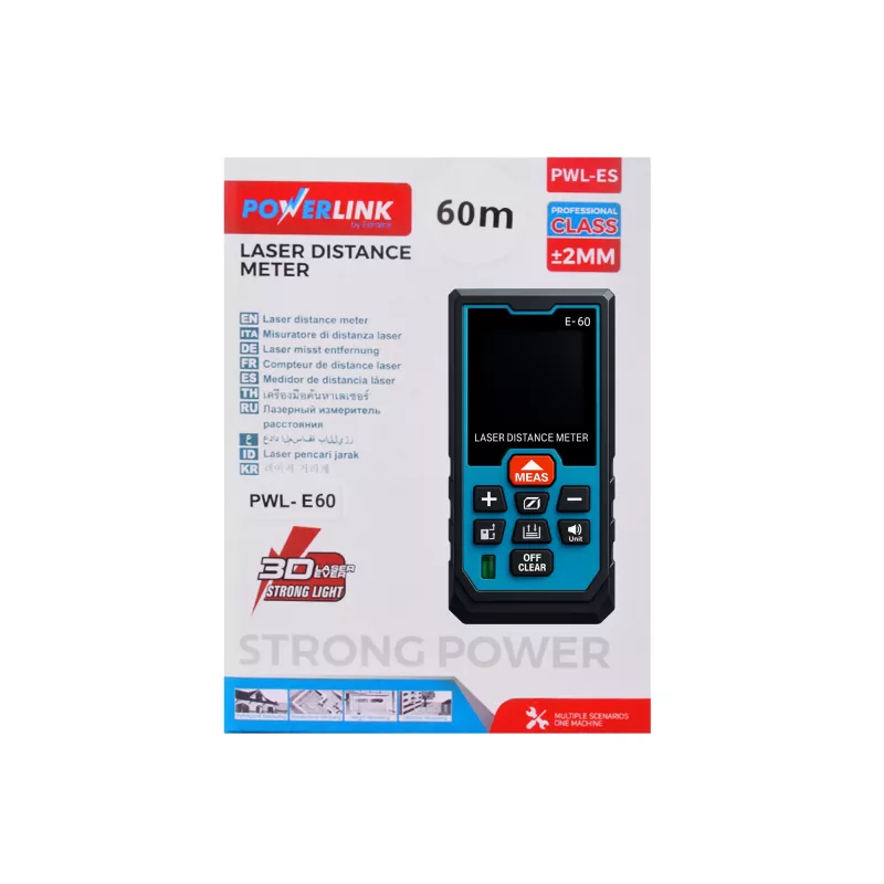 Extralink Powerlink Lazerinis nuotolio matuoklis 60 m PWL-ES-60