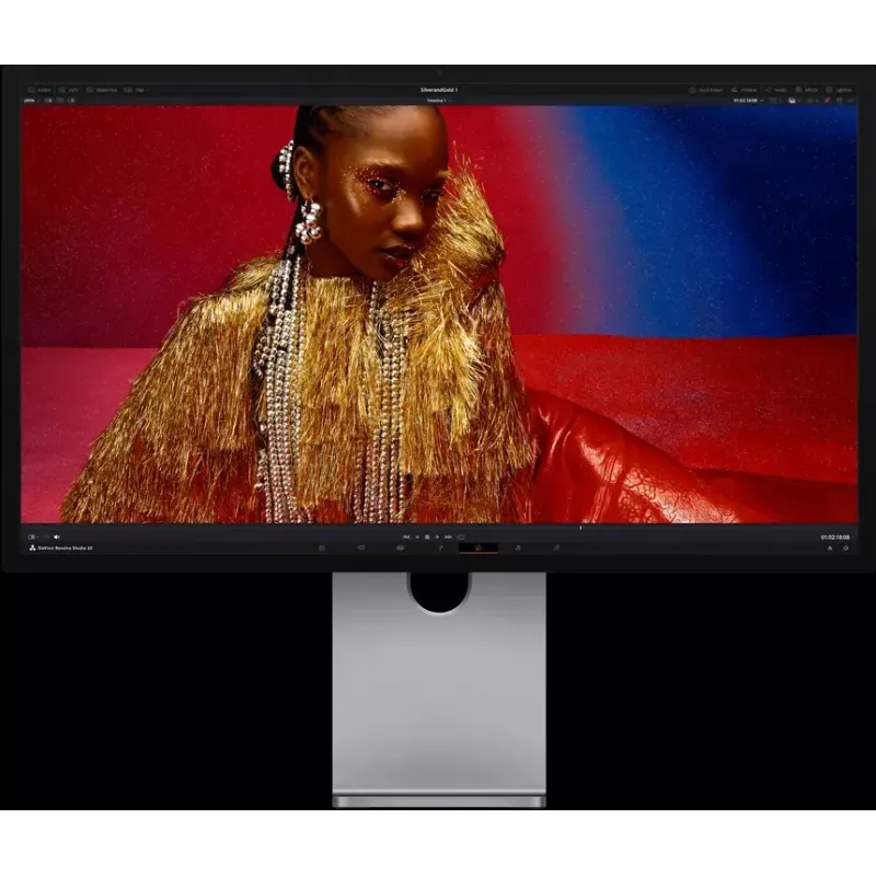 Monitorius Apple Studio Display XDR 27 colių 5K Ultra HD LED, standartinis stiklas, reguliuojamo aukščio ir pasvirimo stovas, sidabrinis