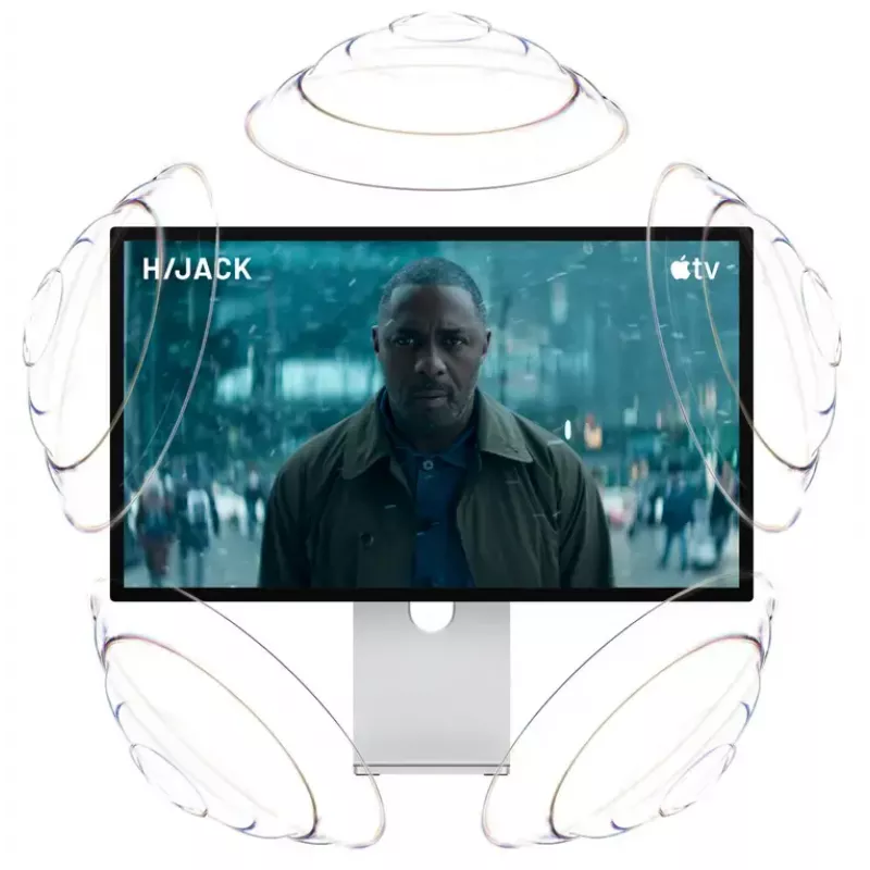 Monitorius Apple Studio Display XDR 27 colių 5K Ultra HD LED, standartinis stiklas, reguliuojamo aukščio ir pasvirimo stovas, sidabrinis