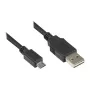 USB 2.0 laidas A–Micro B, juodas, 0,5 m, Good Connections® (2510-EUM005)