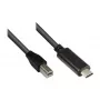 Good Connections USB2.0 laidas C-B juodas 1m