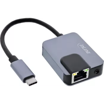 Tinklo adapteris InLine 33382I — Gigabit Ethernet, USB-C 3-in-1 (Ethernet, Audio, PD)