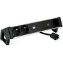 Bachmann 937.306 DESK2 ALU kištukinis blokas, juodas, 2x Schuko, 1x USB-C 60 W