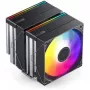 CPU aušintuvas Jonsbo CB80 dviejų bokštų su 2 x 120mm PWM RGB ventiliatoriais – juodas