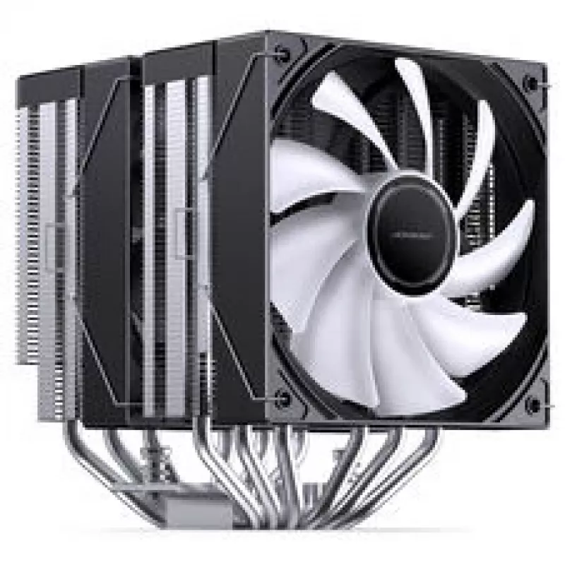 CPU aušintuvas Jonsbo CB80 dviejų bokštų su 2 x 120mm PWM RGB ventiliatoriais – juodas