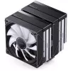 CPU aušintuvas Jonsbo CB80 dviejų bokštų su 2 x 120mm PWM RGB ventiliatoriais – juodas