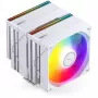 CPU aušintuvas Jonsbo CB80 Dual-Tower su 2×120mm PWM ARGB ventiliatoriais — baltas