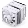 CPU aušintuvas Jonsbo CB80 Dual-Tower su 2×120mm PWM ARGB ventiliatoriais — baltas