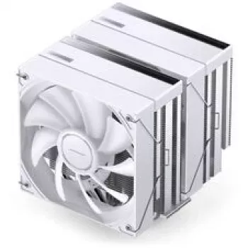 CPU aušintuvas Jonsbo CB80 Dual-Tower su 2×120mm PWM ARGB ventiliatoriais — baltas