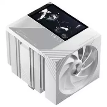 TRYX TURRIS T620 CPU aušintuvas, dviejų bokštų, su 5 colių ekranu - 120 mm, baltas