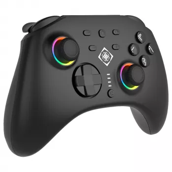 Žaidimų pultas Deltaco GAM-198 Juodas – Bluetooth ir USB (Type-C) skirtas Nintendo Switch, Switch 2, Switch OLED, Android, PC