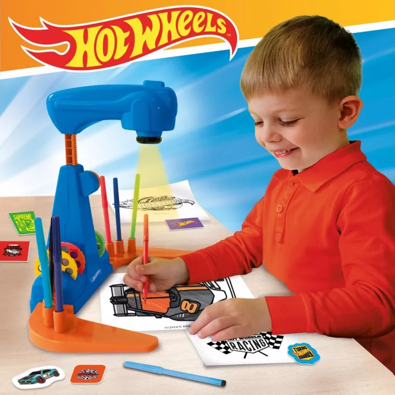 Hot Wheels projektorius piešimo mokyklinis rinkinys