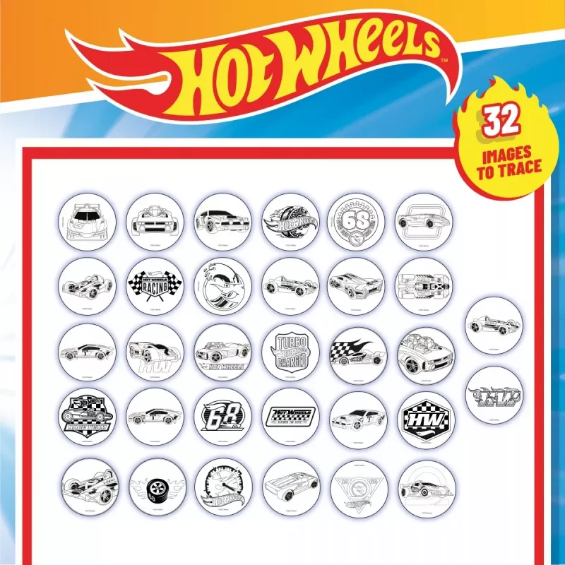Hot Wheels projektorius piešimo mokyklinis rinkinys