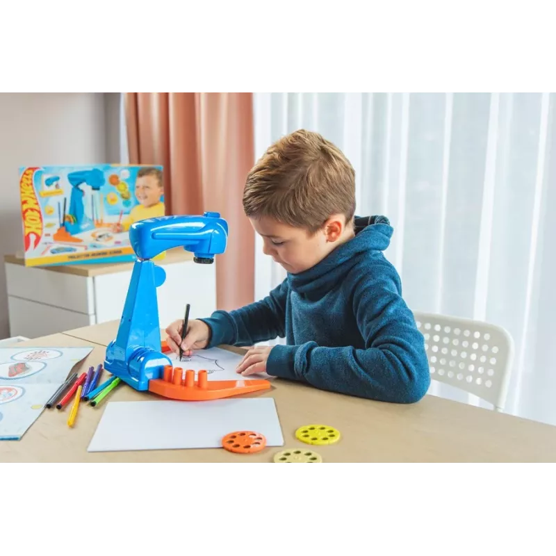 Hot Wheels projektorius piešimo mokyklinis rinkinys