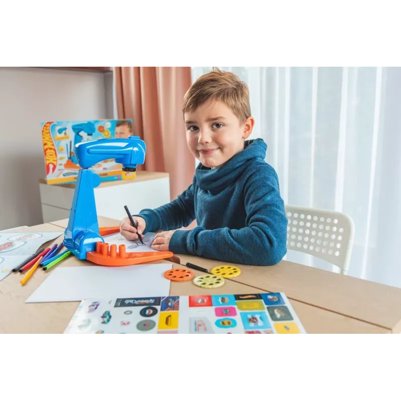 Hot Wheels projektorius piešimo mokyklinis rinkinys