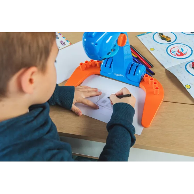 Hot Wheels projektorius piešimo mokyklinis rinkinys