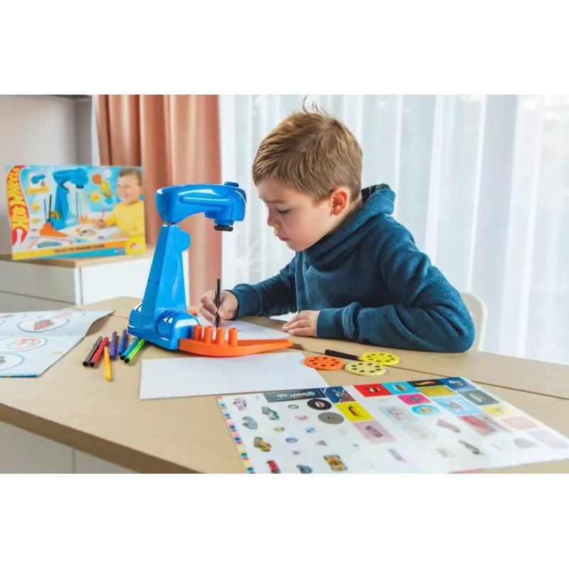 Hot Wheels projektorius piešimo mokyklinis rinkinys