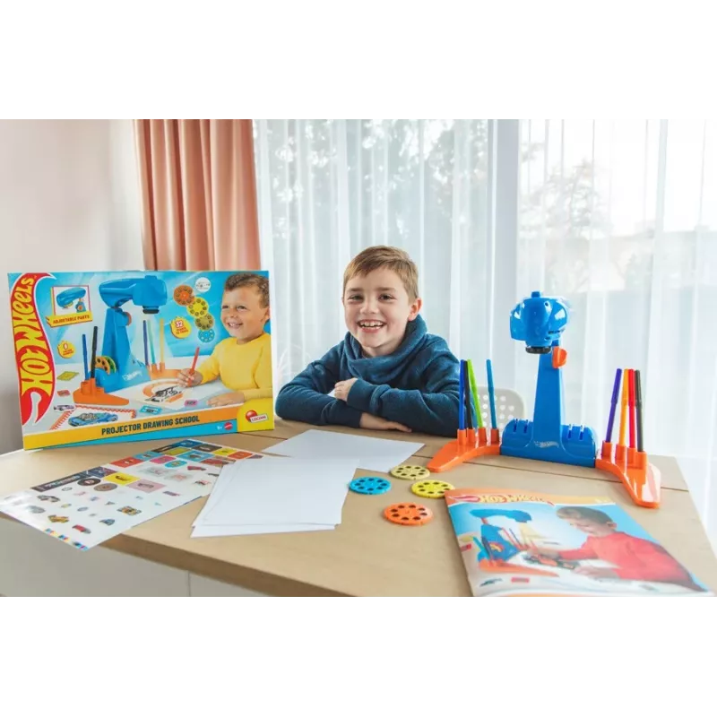 Hot Wheels projektorius piešimo mokyklinis rinkinys