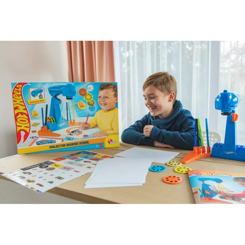 Hot Wheels projektorius piešimo mokyklinis rinkinys