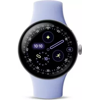 Google Pixel Watch 4 LTE 41mm Polished Silver / Iris, GA10839-EU (GA10839-EU)